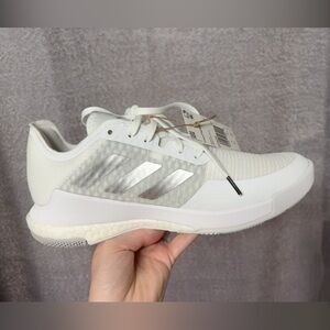 Adidas Crazyflight White and Gray Shoes